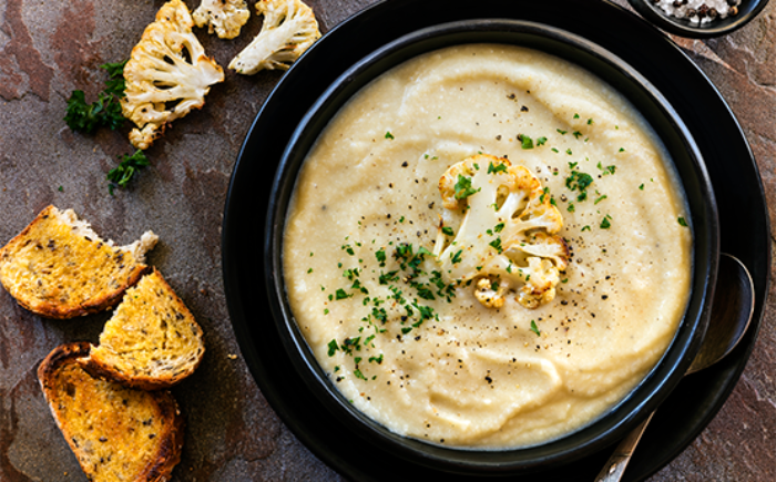 Crema de coliflor con Vivesoy Natural