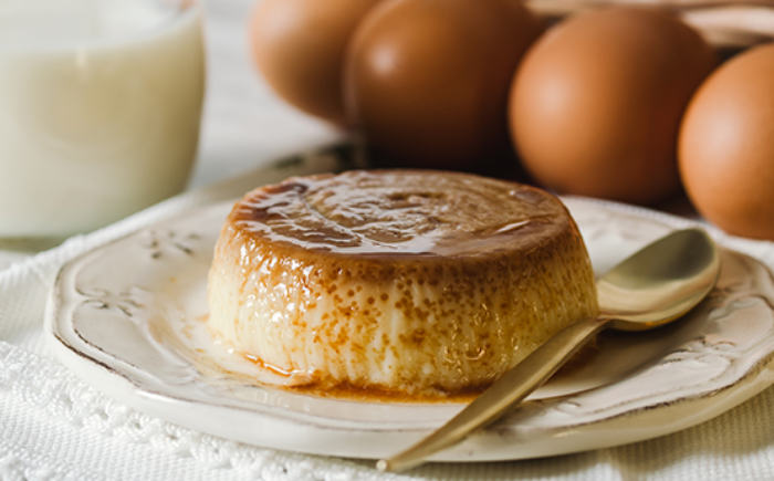 Flan de arroz con Vivesoy