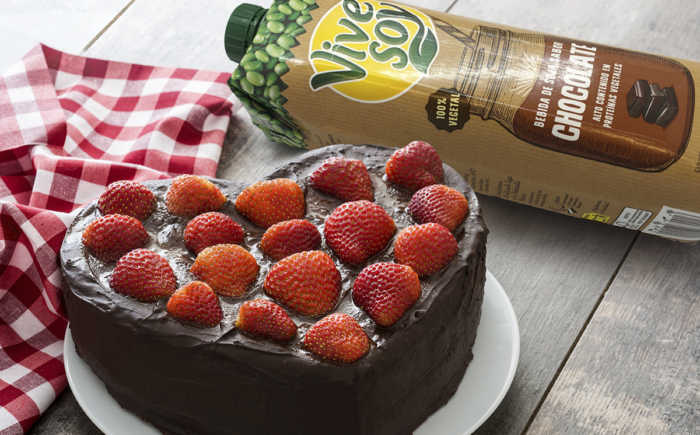 Tarta de chocolate con Vivesoy