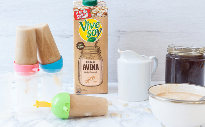 Helados ‘café olé’ con bebida de avena Vivesoy