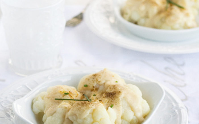 Coliflor con salsa blanca Vivesoy