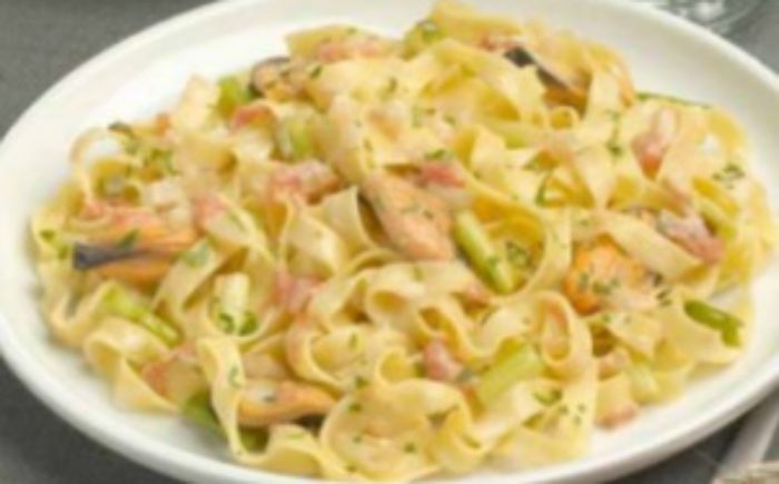 Fettuccini con bebida de soja Vivesoy