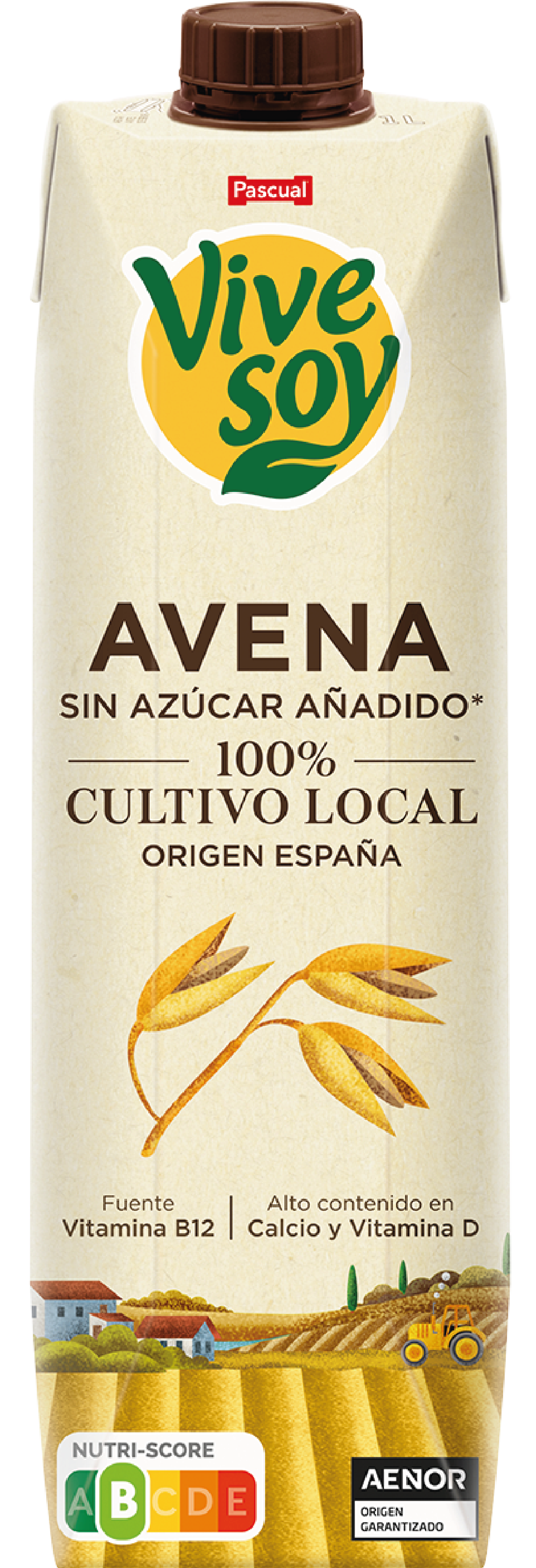 Bebida de Avena Sin Azúcar añadido 100% Cultivo Local - Vivesoy