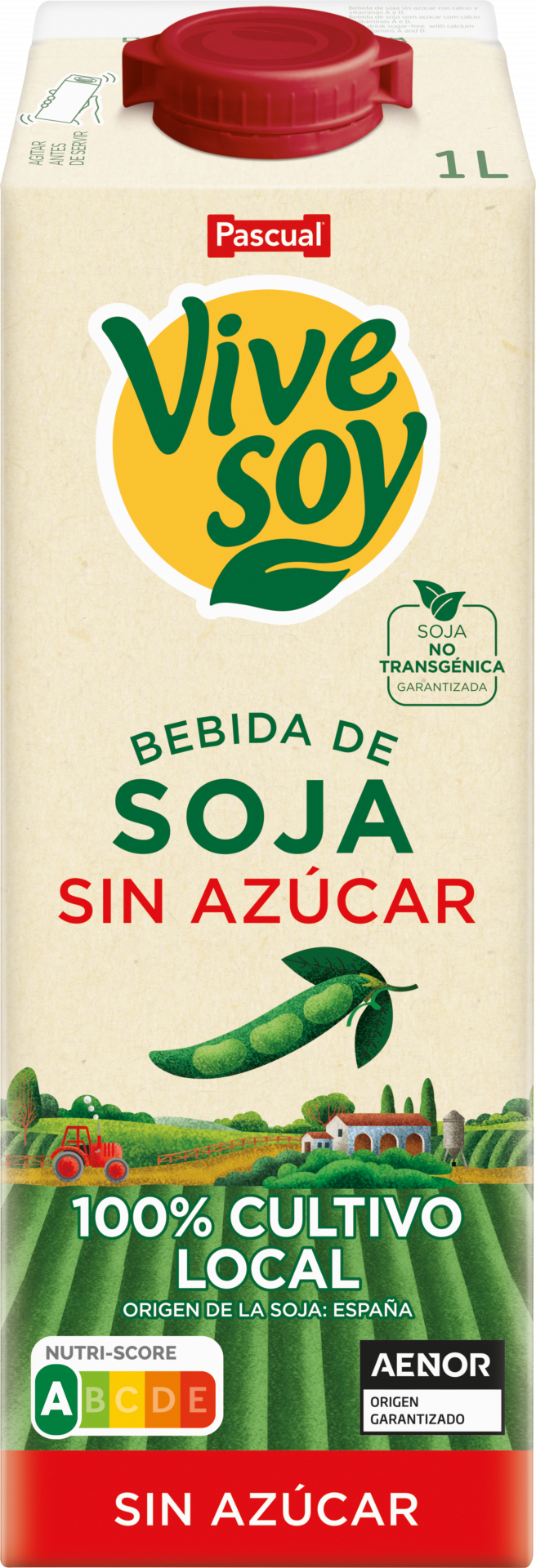 Bebida de Soja Clásica Sin Azúcar 100% Cultivo Local - Vivesoy